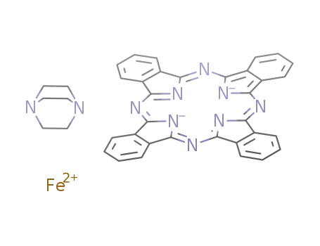 Molecular Structure of 86493-47-2 (μ-(1,4-diazabicyclo{2.2.2}octane)-(phthalocyaninato)iron(II))