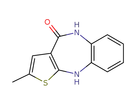 Molecular Structure of 221176-49-4 (5,10-Dihydro-2-methyl-4H-thieno[2,3-β][1,5]benzodiazepin-4-one (Olanzapine Impurity))