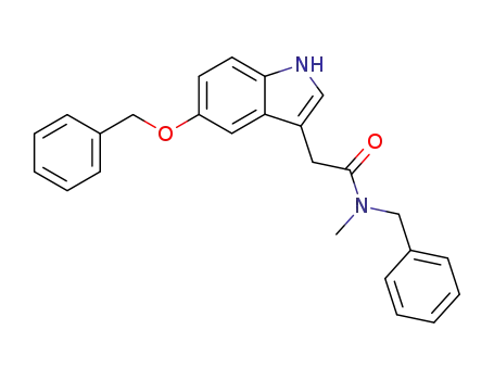 Molecular Structure of 725227-53-2 ((5-benzyloxy-indol-3-yl)-acetic acid-(benzyl-methyl-amide))