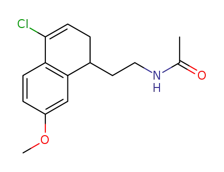Molecular Structure of 1384261-25-9 (N-[2-(4-chloro-7-methoxy-1,2-dihydro-1-naphthyl)ethyl]acetamide)