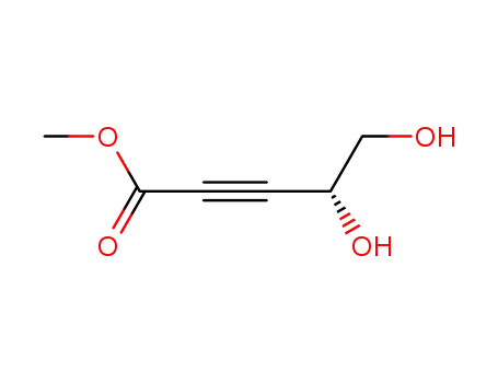 Molecular Structure of 174599-52-1 (methyl (R)-4,5-dihydroxy-2-butynoate)