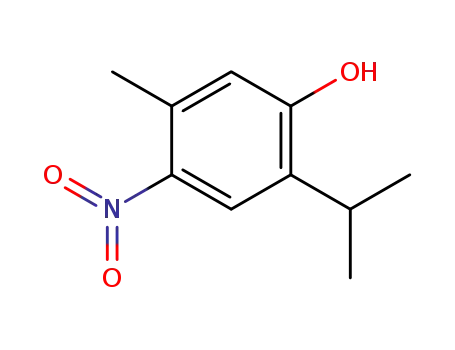 Molecular Structure of 36778-56-0 (5-methyl-2-(1-methylethyl)4-nitrophenol)