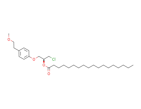 Molecular Structure of 1107647-82-4 ((2S)-1-chloro-3-[4-(2-methoxyethyl)phenoxy]-2-propyl stearate)
