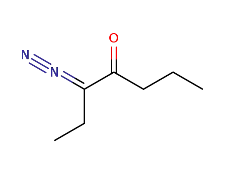 Molecular Structure of 14088-59-6 (4-Heptanone, 3-diazo-)
