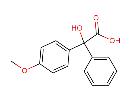 Molecular Structure of 4237-50-7 (2-hydroxy-2-(4-methoxyphenyl)-2-phenyl-acetic acid)