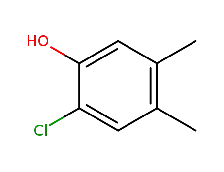 Molecular Structure of 1124-04-5 (2-CHLORO-4,5-DIMETHYLPHENOL)