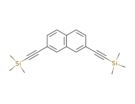 Molecular Structure of 113705-17-2 (2,7-bis[2-(trimethylsilyl)ethynyl]naphthalene)