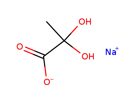 Molecular Structure of 43165-43-1 (sodium pyruvate hydrate)