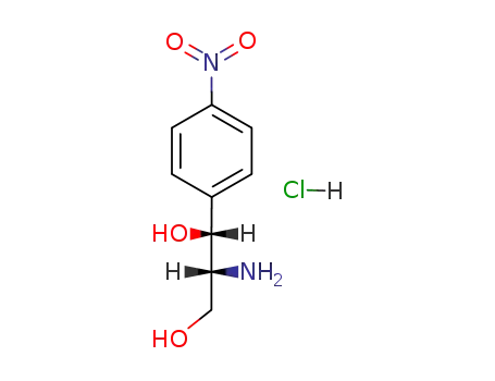 Molecular Structure of 35530-10-0 ([(1R,2R)-2-amino-1-(4-nitrophenyl)propane-1,3-diol] hydrochloride)