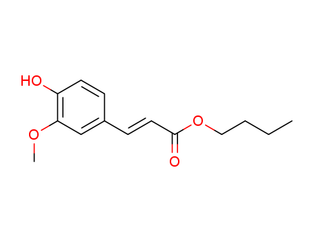 2-Propenoic acid,3-(4-hydroxy-3-methoxyphenyl)-, butyl ester