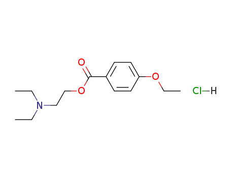 Molecular Structure of 136-46-9 (2-(diethylamino)ethyl 4-ethoxybenzoate hydrochloride)