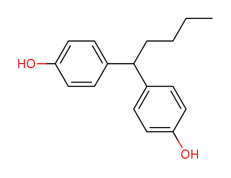 Molecular Structure of 17181-62-3 (1,1-BIS(4-HYDROXYPHENYL)PENTANE)