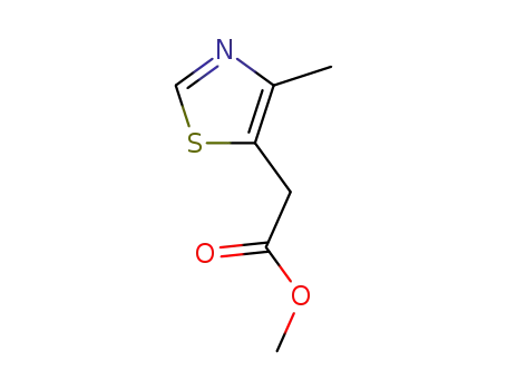 Molecular Structure of 408334-02-1 ((4-methyl-thiazol-5-yl)-acetic acid methyl ester)