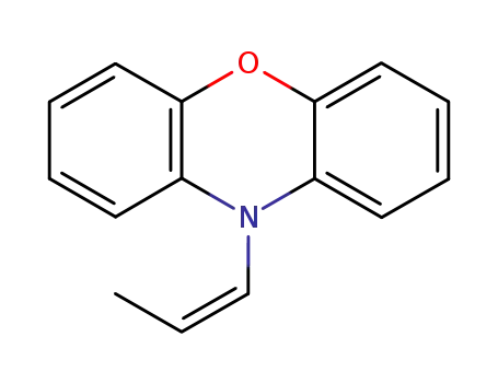 Molecular Structure of 123703-96-8 (cis-10-(1-Propenyl)phenoxazine)