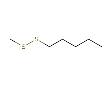 Molecular Structure of 72437-68-4 (METHYL PENTYL DISULPHIDE)