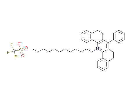 N-n-dodecyl-5,6,8,9-tetrahydro-7-phenyldibenz<c,h>acridinium trifluoromethanesulfonate