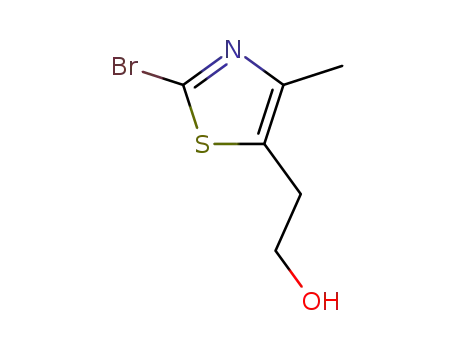Molecular Structure of 874509-37-2 (2-(2-bromo-4-methyl-thiazol-5-yl)-ethanol)