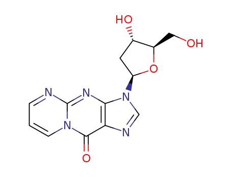 Molecular Structure of 87171-83-3 (3-(2'-deoxyribofuranosyl)pyrimido(1,2-a)purin-10(3H)-one)