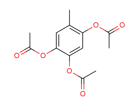 Molecular Structure of 5462-27-1 ((2,5-diacetyloxy-4-methyl-phenyl) acetate)