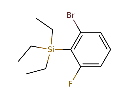 Molecular Structure of 872545-52-3 ((2-bromo-6-fluorophenyl)triethylsilane)