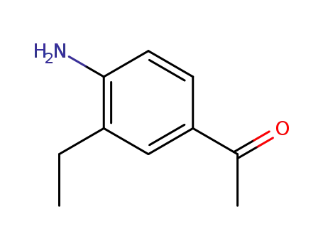 Molecular Structure of 103029-24-9 (Acetophenone, 4-amino-3-ethyl- (6CI))