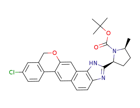 tert-Butyl (2S,5S)-2-(9-chloro-1,11-dihydroisochromeno[4',3':6,7]naphtho[1,2-d]imidazol-2-yl)-5-(methyl)pyrrolidine-1-carboxylate