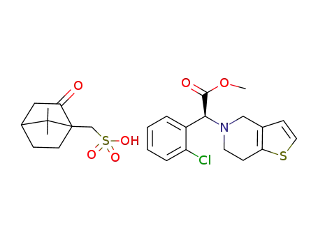 Molecular Structure of 909279-85-2 (clopidogrel camphorsulfonate)