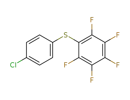 Molecular Structure of 16495-77-5 ([(4-chlorophenyl)thio]pentafluorobenzene)