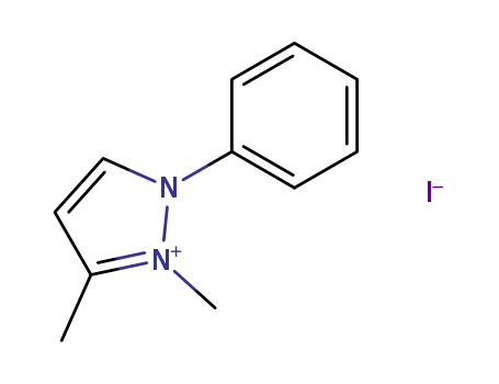 2,3-dimethyl-1-phenyl-pyrazolium; iodide