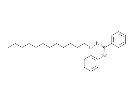 Molecular Structure of 195874-65-8 (N-Dodecyloxy-selenobenzimidic acid phenyl ester)