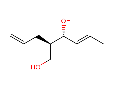 Molecular Structure of 318488-34-5 ((E)-(2R,3R)-2-Allyl-hex-4-ene-1,3-diol)