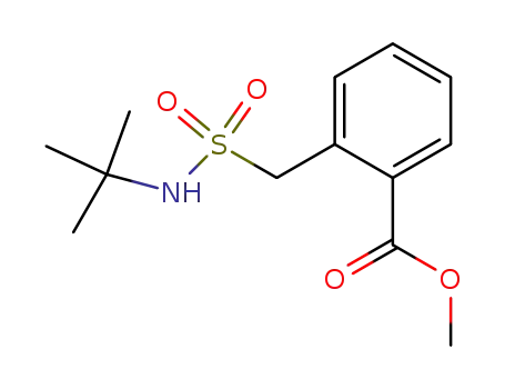 Molecular Structure of 415916-11-9 ([[((1,1-dimethylethyl)amino)sulfonyl]methyl]benzoic acid methyl ester)