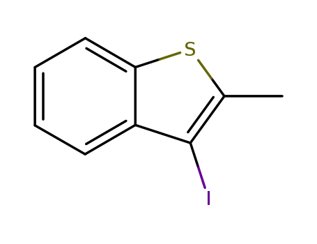 Molecular Structure of 139625-61-9 (Benzo[b]thiophene, 3-iodo-2-methyl-)