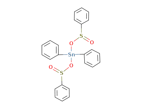 Molecular Structure of 31754-26-4 ((C<sub>6</sub>H<sub>5</sub>)2Sn(O<sub>2</sub>SC<sub>6</sub>H<sub>5</sub>)2)