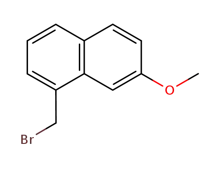Molecular Structure of 91571-02-7 (1-bromomethyl-7-methoxynaphthalene)