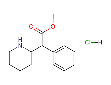 Molecular Structure of 298-59-9 (Methylphenidate hydrochloride)