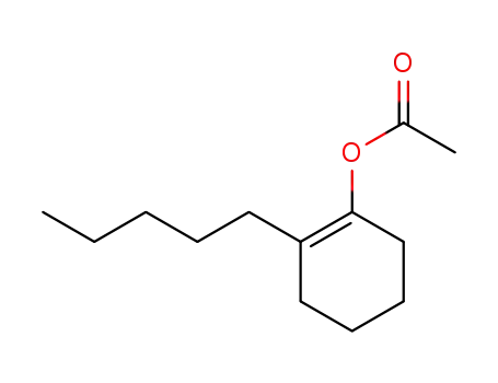 Molecular Structure of 73746-55-1 (1-Cyclohexen-1-ol, 2-pentyl-, acetate)