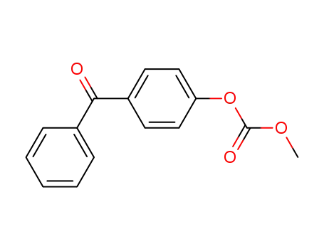 Molecular Structure of 131512-90-8 (4-(methoxycarbonyloxy)benzophenone)