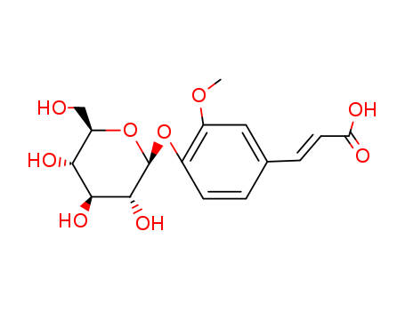 4-hydroxy-3-methoxycinnamicacid4-O-β-D-glucopyranoside CAS No.117405-51-3