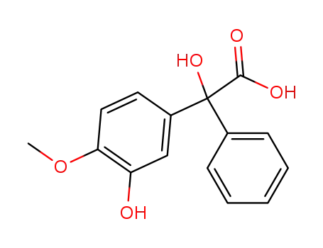 Molecular Structure of 69986-36-3 (hydroxy(3-hydroxy-4-methoxyphenyl)phenylacetic acid)
