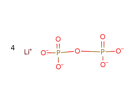 Molecular Structure of 13843-41-9 (tetralithium diphosphate)