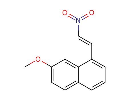 Molecular Structure of 1415243-95-6 ((E)-7-methoxy-1-(2-nitrovinyl)naphthalene)
