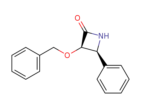 2-Azetidinone, 4-phenyl-3-(phenylmethoxy)-, (3R,4S)-