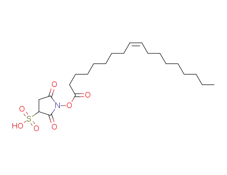 Molecular Structure of 135661-44-8 (Sulfosuccinimidyl Oleate Sodium)