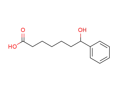 Molecular Structure of 122114-99-2 (7-hydroxy-7-phenylheptanoic acid(Seratrodast inteMediate))
