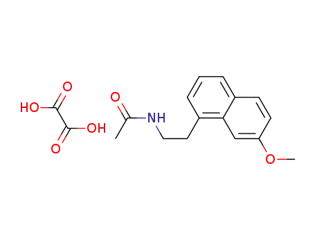 Molecular Structure of 1371535-55-5 (N-[2-(7-methoxy-1-naphthyl)ethyl]acetamide oxalate)