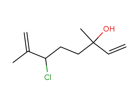 Molecular Structure of 74514-23-1 (1,7-Octadien-3-ol, 6-chloro-3,7-dimethyl-)