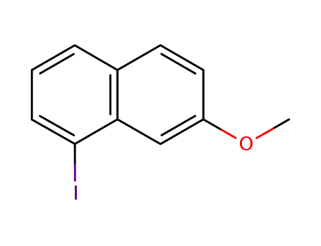 Molecular Structure of 66240-21-9 (1-Iodo-7-methoxynaphthalene)