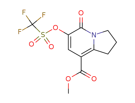 메틸 5-OXO-6-TRIFLUOROMETHANESULFONYLOXY-1,2,3,5-TETRAHYDROINDOLIZINE-8-CARBOXYLATE