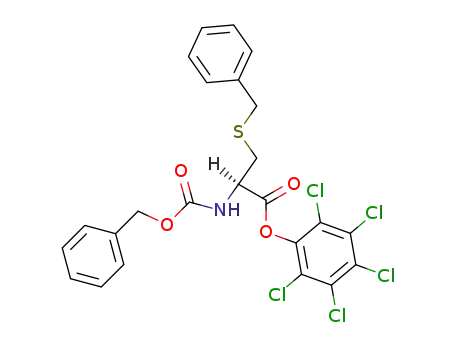 Molecular Structure of 13673-54-6 (perchlorophenyl S-benzyl-N-(benzyloxycarbonyl)-L-cysteinate)